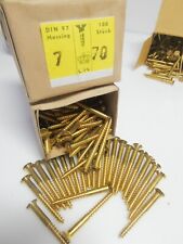 Holzschraube messing schlitz gebraucht kaufen  Norderstedt