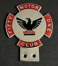INSÍGNIA EMBLEMA PORCELANA ESMALTE VINTAGE CLUBE DE CARRO MOTOR FÊNIX CINQUENTA E UM comprar usado  Enviando para Brazil