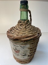 Vtg wicker wrapped for sale  North Lima