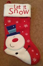 Red snowman christmas for sale  STOCKPORT