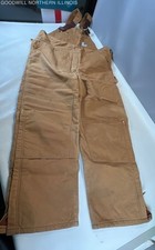 Macacão Carhartt Masculino Marrom Lona Pato Forrado Roupa de Trabalho Tamanho 46x31 comprar usado  Enviando para Brazil