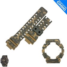 Pulseira de relógio genuína e moldura Casio G-Shock GA-100CM-5 GD-120CM-5 marrom camuflado fosco comprar usado  Enviando para Brazil