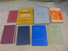 Lot of 8 Vintage BIBLICAL HEBREW THEOLOGY BOOKS: Grammar, Lexicon, Syntax ++ comprar usado  Enviando para Brazil