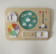 LOVEVERY Plan Adelante Tabla Climática Montessori Aprendizaje Madera - Faltan Temporadas segunda mano  Embacar hacia Mexico