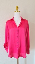 Satinbluse zara pink gebraucht kaufen  Mainz