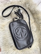 Impressionante Autêntica Bolsa de Ombro GUCCI Soho Disco Borla Couro Preto comprar usado Impressionante Autêntica Bolsa de Ombro GUCCI Soho Disco Borla Couro Preto comprar usado  Enviando para Brazil