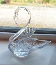 Crystal glass swan for sale  LIMAVADY