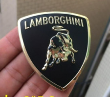 Logo Badge Lamborghini Scudo in metallo Toro oro gold Urus Uracan Aventador 6 cm, usado comprar usado  Enviando para Brazil