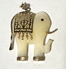 Vintage pendente elefante usato  Padova