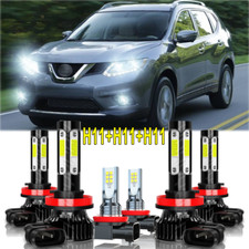 Faros LED de luz baja alta + luces antiniebla para Nissan Rogue 2014-2020 comprar usado  Enviando para Brazil