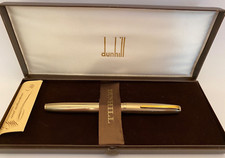 RARO! Pluma delineadora Dunhill años 70 vintage punta de fibra de oro laminada, caja, papeles segunda mano  Embacar hacia Mexico