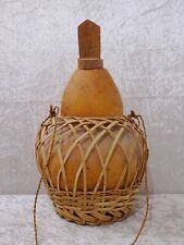 Usado, Garrafa de água Calabash arte popular africana arte tribal - Vintage - Feita à mão comprar usado  Enviando para Brazil