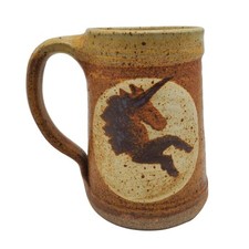 Unicorn pottery mug for sale  Osage