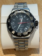 Relógio masculino TAG Heuer Formula 1 Professional 200M 41mm mostrador preto WAC1110-0 comprar usado  Enviando para Brazil