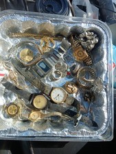 Lote de relojes y joyas vintage, chapado en oro, búfalo, anillos, Margi, Lucerna segunda mano  Embacar hacia Mexico