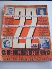 Programme songs sheet d'occasion  Expédié en Belgium