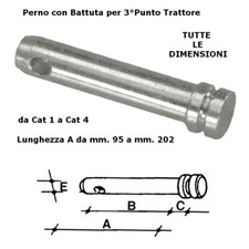 Perno con battuta usato  Luzzara
