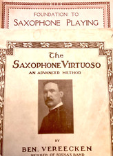 2 (Verdadeiros) Livros de Sax Vintage de 1917 por Ben Vereecken - Membro da Banda de Sousa comprar usado  Enviando para Brazil