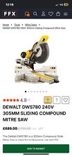 Dewalt dws780 compound for sale  BROXBOURNE