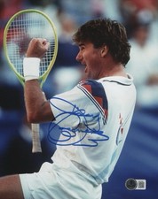 Usado, FOTO AUTOGRAFADA 8x10 rara lenda do tênis Jimmy Connors certificado de autenticidade Beckett Bas comprar usado  Enviando para Brazil