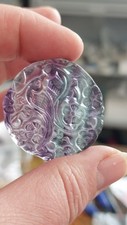 Carved fluorite pendants for sale  BILLINGHAM
