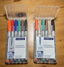 Canetas marcadoras finas 0,6 mm x10 Staedtler Lumocolor limpáveis não permanentes 316, usado comprar usado  Enviando para Brazil