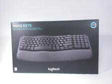 Teclado ergonômico sem fio Logitech Wave Keys com descanso para as mãos acolchoado CAIXA ABERTA comprar usado  Enviando para Brazil