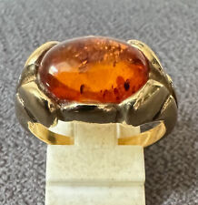 Bague ambre argent d'occasion  France