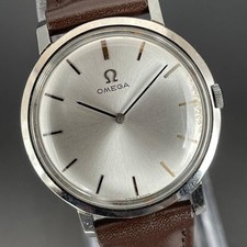Reloj Omega De Ville Antiguo Hombre 30mm Plateado Cuerdo a Mano Cal.620 Diseño Delgado segunda mano  Embacar hacia Mexico