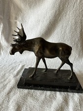 Elch skulptur bronze gebraucht kaufen  Hamburg