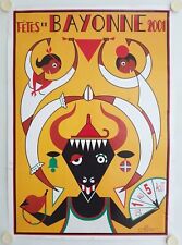 Affiche fêtes bayonne d'occasion  La Courtine