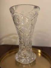 Wazon kryształowy 30 cm – bogato szlifowany, ciężki / Cut Crystal Vase 30 cm  na sprzedaż  PL