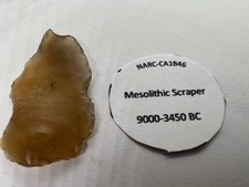 Raspador de sílex mesolítico. 9000-3450bc. Achado gravado com papelada. (X31), usado comprar usado  Enviando para Brazil