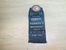 Antique fireman ribbon for sale  Waterbury