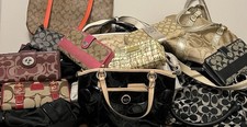 Lote de 20 bolsas e carteiras Coach Signature couro jacquard couro envernizado comprar usado  Enviando para Brazil
