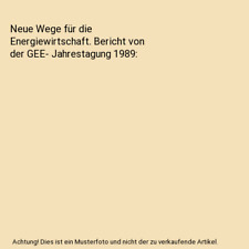 Wege energiewirtschaft bericht gebraucht kaufen  Trebbin