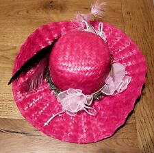 Chapeau paille rose d'occasion  Estaires