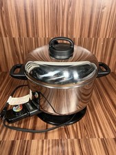 Fogão lento elétrico vintage Revere Ware aço inoxidável quarto/forno holandês comprar usado  Enviando para Brazil