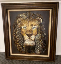 Unique lion framed for sale  Buffalo Grove