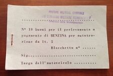 Blocchetto buoni benzina usato  Tivoli