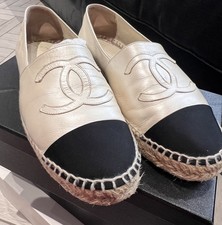 Chanel espadrilles pearl for sale  SIDCUP
