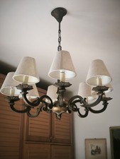 Lampadario vintage ottone usato  Viareggio