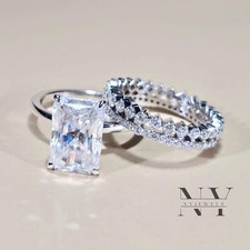Moissanite bridal set for sale  Jamaica