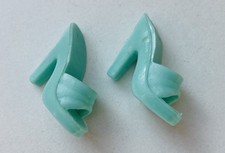 lata 80. Barbie Fashion Buty Wysokie obcasy mule zegary miętowe turkusowe na sprzedaż  Wysyłka do Poland