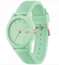 RELÓGIO FEMININO LACOSTE L12.12 2001227 VERDE PERFEITO CAIXA TR90 PULSEIRA DE SILICONE 36 MM comprar usado  Enviando para Brazil