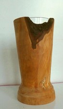 Holzvase glaseinsatz gebraucht kaufen  Tiefenbach