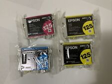 Cartucho de tinta selado genuíno Epson 125 preto ciano magenta amarelo expirado comprar usado  Enviando para Brazil