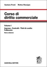 Corso diritto commerciale. usato  Italia