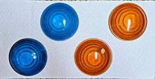 CONJUNTO DE 4 LENTES LANTERNA - 2 AZUIS (CORNING) /2 LARANJA (KOPP), usado comprar usado  Enviando para Brazil
