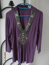 Shirt violet plastron d'occasion  Nantes-